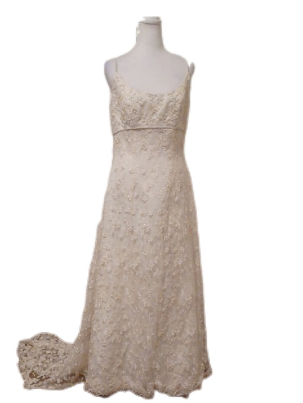 - Oleg Cassini Ivory wedding dress And Beaded Clutch Women's Size 12